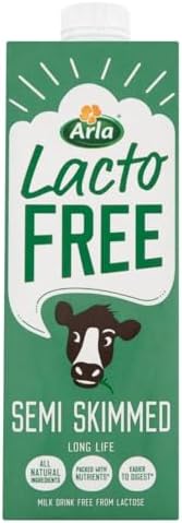 Arla LactoFree Semi Skimmed Long Life Milk Drink 1 Litre - 2 pack
