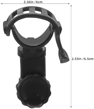 TEHAUX 4pcs Wheelchair Walking Stick Holder Clips Universal Crutch Support Brackets for Electric Scooter and Walker Accessories Rubber Cane Organizers for Elderly Mobility Aids