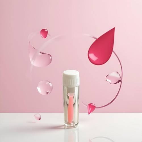 Pink Soft Silicone Contact Lens Insertion Tool Easy Plunger Remover Soft and Hard Lenses Multifunction Portable Tool Supplies Contact Lens Applicator Tools, Contact Lens Cases