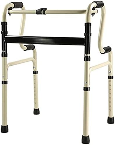 Rollator Walker Walking Frame Folding Portable Aluminum Alloy Belt Wheel Without Wheel Dual-use/Multi-Function Walking Aid/Small Gift