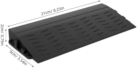 Cabilock Threshold Ramp 8.26X3.54X0.78In Wheelchair Ramp for Doorways Indoor Outdoor Robot Vacuum Curb Step Rise Compatible with Roborock Narwal
