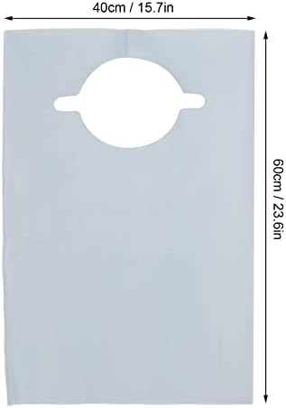100 Pcs Disposable Adult Bibs, Waterproofing Tat Bibs Sheet, Dentist Bibs Sheet, 15.7 X 23.6 for Nail Salon, Dentist Clinic, Feeding, Tat Shop, Single Use Dining (Blue) (Blue)