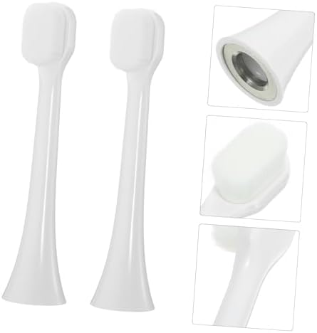 FRCOLOR 5pcs Electric Toothbrush Replacement Heads Soft Bristles for Compatible Snap Handles Toothbrush Parts for Travel