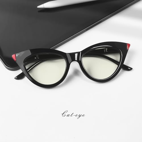 Eyekepper 4-pack Reading Glasses Blue Light Blocking Cat-eye Computer Glasses Readers Women 2.75