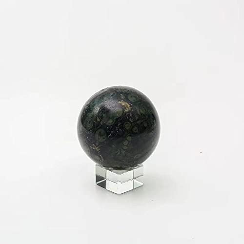 BEINUANCRYSTAL 1pc 55MM-60MM Natural Green gem Crystal Malachite Crystal Healing Balls