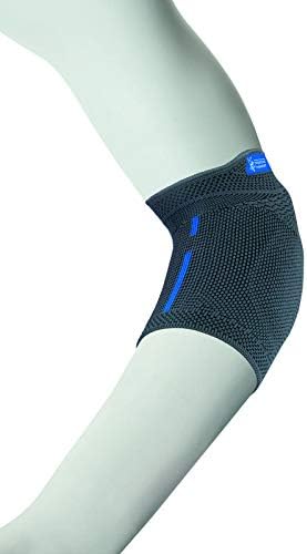 THUASNE - Epi Med V2 35087 - Premium Compression Elbow Brace - Medical Grade Knit Sleeve that Reduces Pain, Swelling and Recovery Time, Large Silver