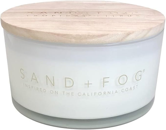 Sand + Fog Scented Candle - Tropical Citrus - Additional Scents and Sizes â 100% Cotton Lead-Free Wick - Luxury Air Freshening Jar Candles - Perfect Home DÃ©cor for Your Cocktail Table â 23 oz