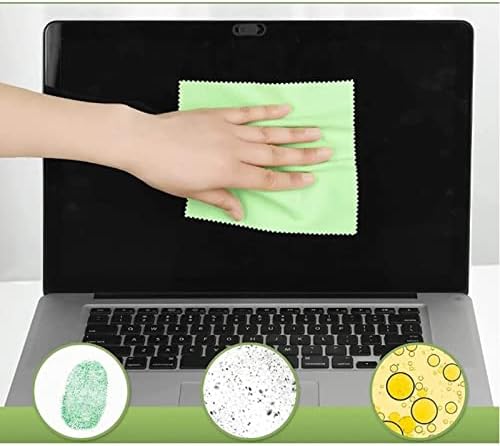 Mini Skater 100Pcs Eyeglasses Cloth Cleaning 13x13cm Microfiber Glasses Cleaning Cloth for Lenses Camera Phone Screen Cleaning Wipes Eyeglass Cleaning Cloth Glasses Accessories, 4 Colors
