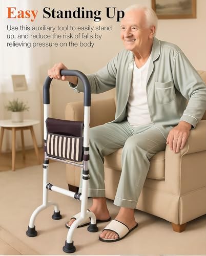 Stand Assist Aid for Elderly; Mobility Aids for Seniors; Couch Toilet Assist Rail; Knee Surgery Recovery Aids; Height Adjustable ; Weight 5lbs, Bear 350lbs.(Not a Walker; Not for Weak Arms)