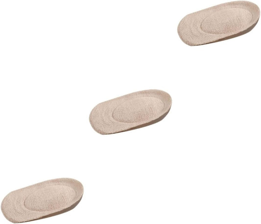 Beaupretty 3pairs Comfortable Gel Heel Support Pads Half Shoe Cushions for Women Khaki s Blister Prevention and for High Heels and Everyday Wear