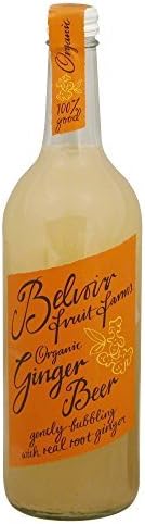 Belvoir Fruit Farms Organic Ginger Beer with Real Ginger Root 25.4oz / 750ml Glass Bottle (Pack of 3) by Belvoir fruit farms