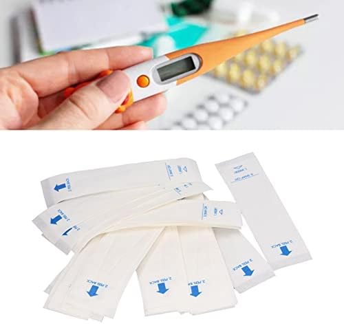 Thermometer Covers Disposable, 100pcs PE Film Digital Thermometer Probe Covers Oral Thermometer Cover Easy to Use for Hospital, Home, Health Center