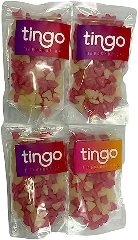 Pink and White Jelly Hearts (Strawberry and Vanilla) 1 Kilo Bag
