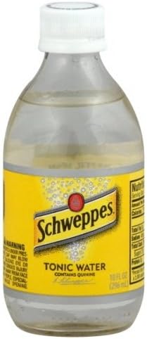 Schweppes Tonic Water 10oz Glass Bottles (Pack of 24)