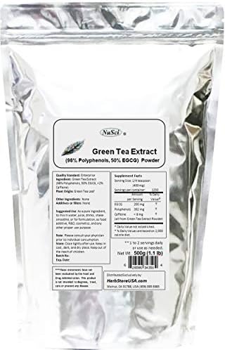 Green Tea Extract Bulk Powder Standardized 98% Polyphenols and 50% EGCG GMO Free Non-Irradiated (100 Grams (3.52 oz))