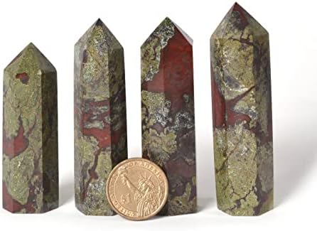 Gemstone Crystal Hexagonal Pointed Reiki Chakra Faceted Prism Wand Stone Home Decor
