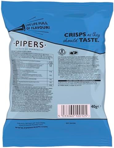 Pipers Anglesey Sea Salt Crisps (24 x 40g)