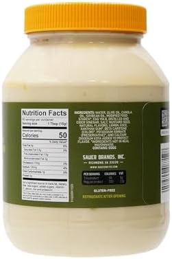 Duke’s Light Mayonnaise with Olive Oil Blend Jar – Smooth & Creamy Taste, 30 Ounce (Pack of 1)