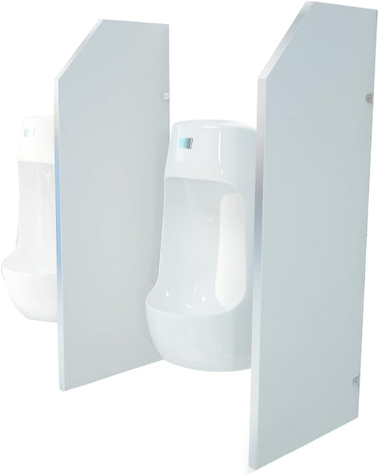 Public Toilet Partition for Men's Restroom PVC Material with Bathroom Partition Hardware for Durability and Functionality for School/Shopping malls/Public Places35.43x15.74x0.63 inch 1PCS