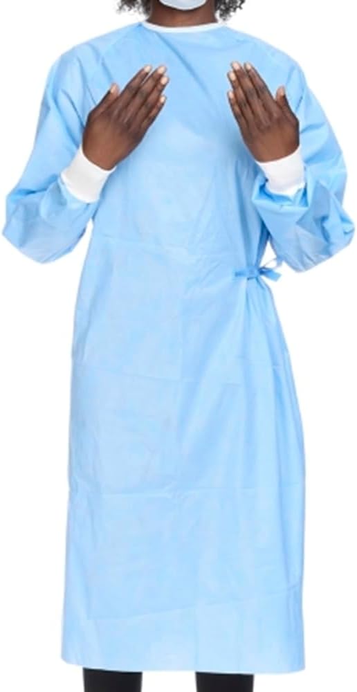 HALYARD 99284 Basics Non-Reinforced Surgical Gown, Sterile, Regular, Large (Case of 20)