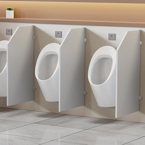 Public Toilet Partition for Men's Restroom PVC Material with Bathroom Partition Hardware for Durability and Functionality for School/Shopping malls/Public Places35.43x15.74x0.63 inch 1PCS
