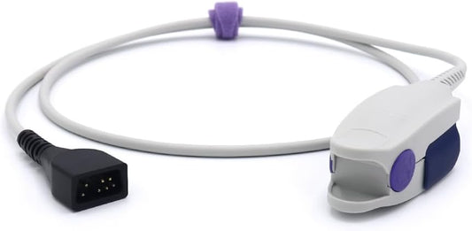 Compatible with Nonin 8000AA-1 Reusable Electronic Sensor Adult Finger Clip 3.2 ft with 7 Pins Connector