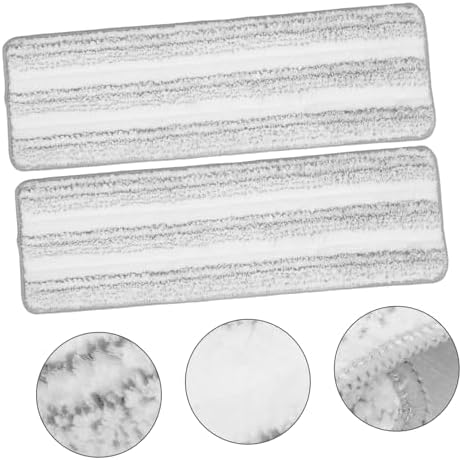 Didiseaon 2pcs Mop Pads Refill Compatible Strip Mop Pads Replacement for Floor Cleaning