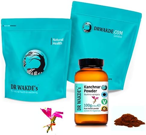 DR WAKDE'S Kanchnar Powder (Bauhinia variegata) - 100g (3.5oz) | Pure, Raw & Dried Powder | Natural Aroma and Freshness | Fine Powder | Vegan | Premium Grade | Nothing Added, Nothing Removed