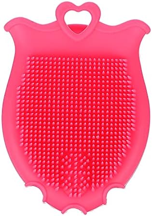 Beaupretty Silicone Baby Shampoo Brush with Soft Scalp Massager and Comfortable Grip Gentle Exfoliating Toddler Bath Scrubber for Hair Care and Relaxing Scalp Massage