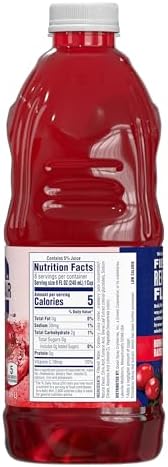 Ocean Spray® ZERO Sugar Cranberry Juice Drink, Cranberry Juice Drink Sweetened with Stevia, 64 Fl Oz Bottle