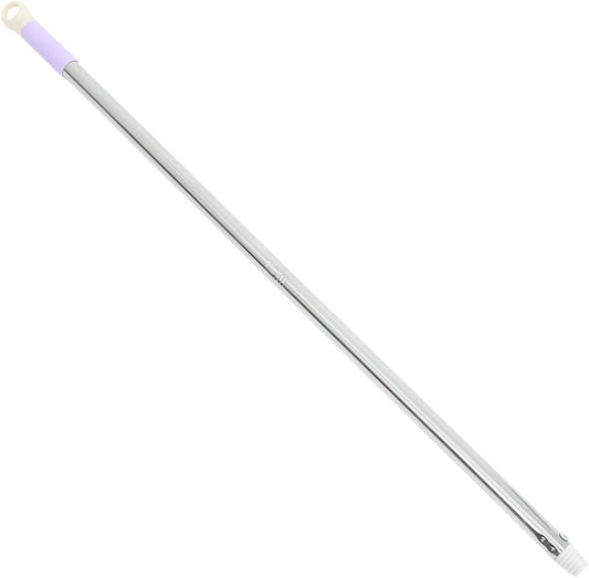 Sosoport Stainless Steel Mop Stick Pole Replacement, 88cm Two-Section Broom Rod with Detachable Handle Grip for Bathroom Cleaning, Household Mop Handle Accessory Set Random Color