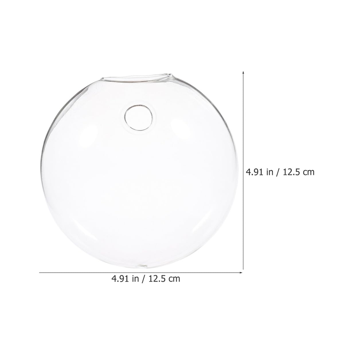 VALICLUD 4pcs Wall Mounted Glass Planter Terrarium Hydroponic Plant Vase Set for Indoor Home Office Decor