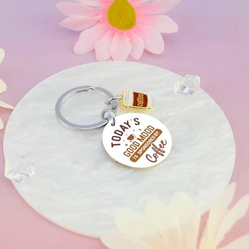 Klpoyu Coffee Lover Gifts for Women Men Coffee Keychain Accessories Coffees Gifts for Lovers Women Barista Gift Ideas Christmas Unique and Unusual Gift