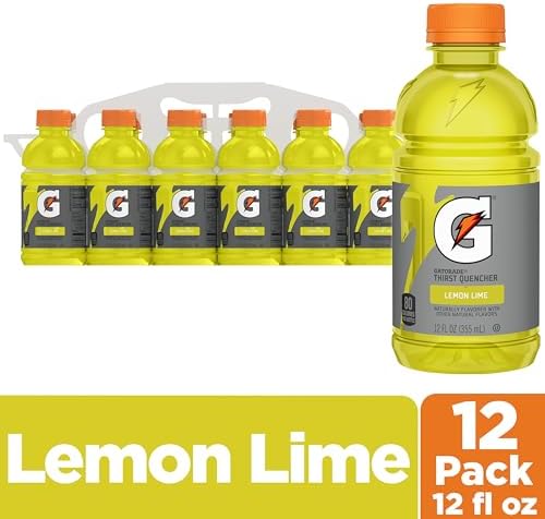 Gatorade Thirst Quencher, Lemon-Lime, 12 Fl Oz (Pack of 12)
