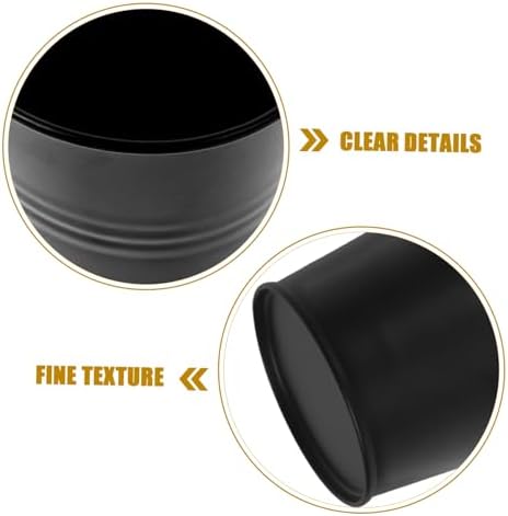 2pcs Reusable Metal Barbecue Grease Bucket Compact Oil Drip Catcher for Outdoor BBQ Easy to Clean Grill Accessory for Camping and Picnics Black