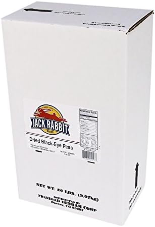 Jack Rabbit Dried Black Eye Beans, 20 lbs Box