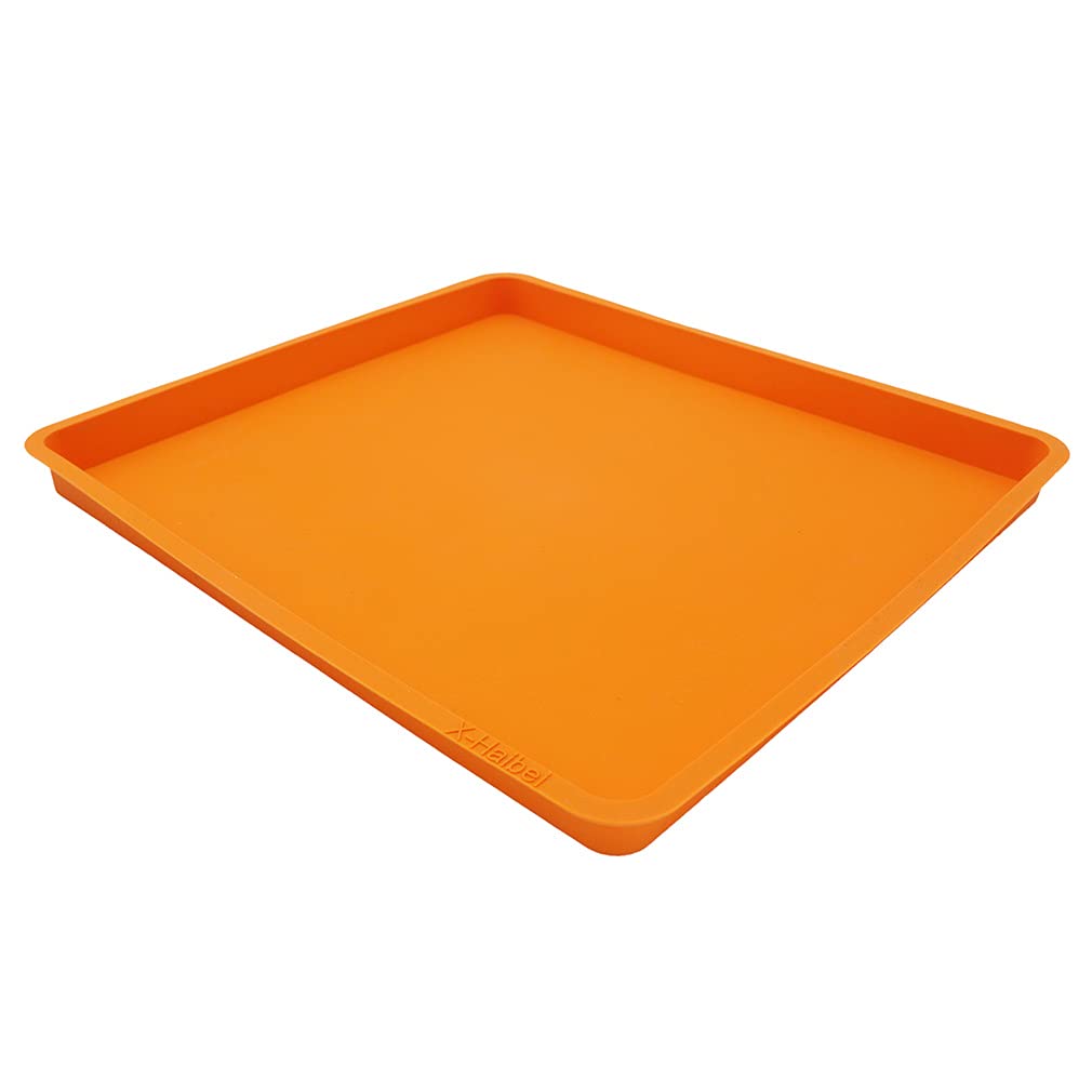 X-Haibei Swiss Roll Cake Mat Flexible Baking Tray Silicone Cookies Mold L10 W11inch H 0.78inch