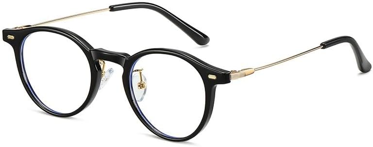 Vintage Round Reading Glasses Anti Eye Strain Computer Readers Anti Blue Light Flat Light Mirror Presbyopic Glasses