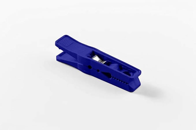 Clothes Pins â Heavy-Duty Plastic Clothes Pins â Clothespins for Hanging Clothes, Drying, Clipping â Laundry Clips for Drying Clothes with Pinch Mechanism - Dark Blue, 12 Packs