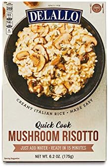 DeLallo Quick-Cook Mushroom Risotto (Pack of 3)