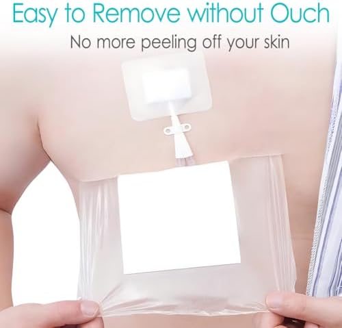 10"x12" Waterproof Shower Cover Incision Bandages for Large Wound with No Glue On The Center Adhesive Transparent Shower Protector Post Surgical Water Barrier Guard Pack of 7