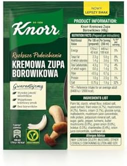 Knorr Instant Creamy Porcini Mushroom Soup Mix, 48g (Pack of 3)