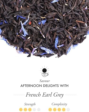 TWG Tea | French Earl Grey | Black Tea | Bergarmot & Blue Cornflowers | Haute Couture Tin, 100g | Gift Set