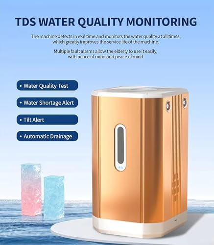 Hydrogen Inhalation Machine, Brown's Gas Inhaler, 99.99% Purity H2 Water Ionizer, Dual-Port Inhaler, for Home, Clinics Blue 450ml/min