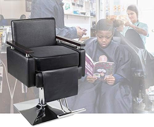 Salon Barber Booster Seat Cushion for Hair Cutting Salon Leather Pads, Boat Booster seat Cushion, Styling Chair Seat Booster, Barber Beauty Salon Spa Equipment Black