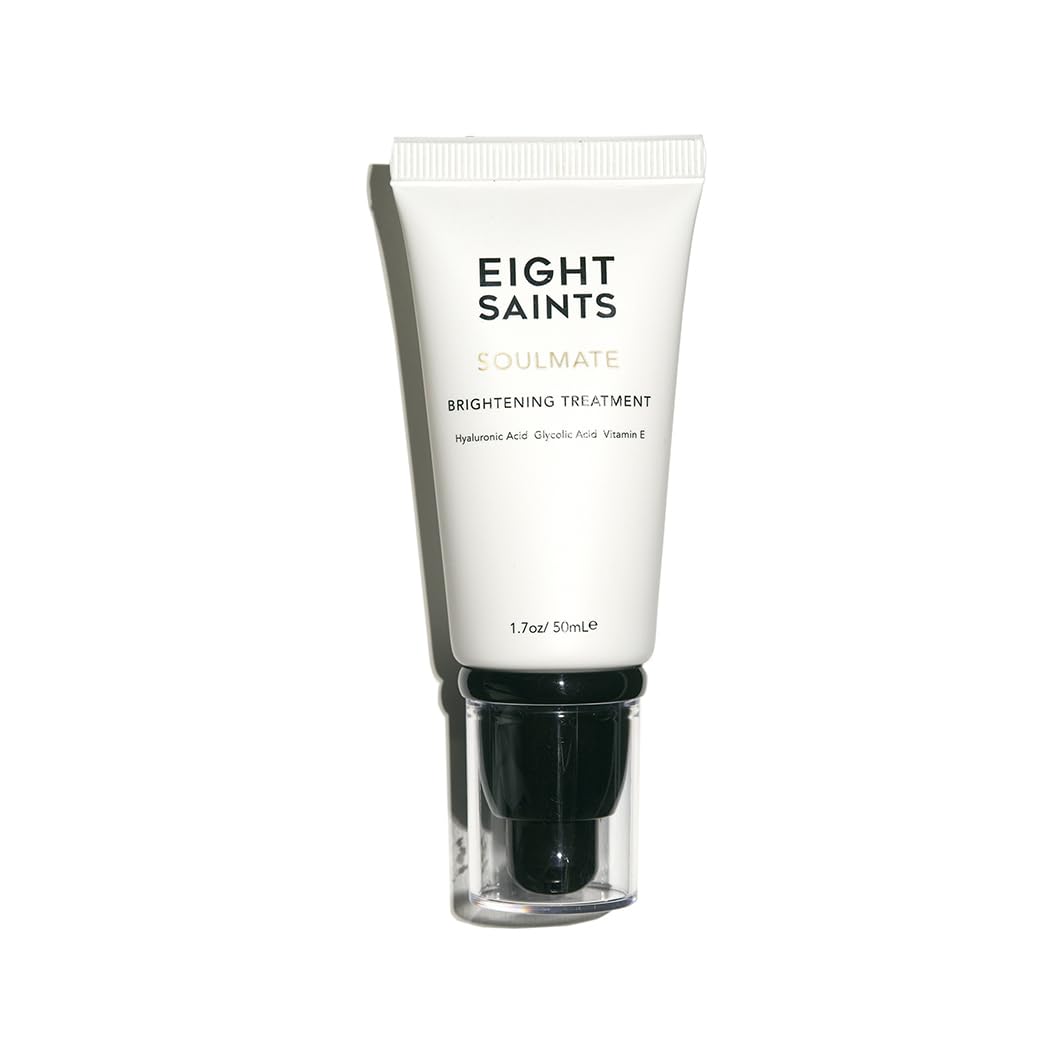 Eight Saints Soulmate Lotion Based 15% Glycolic Acid Serum For Women, Natural and Organic, Anti Aging Serum for Face, Reduce Wrinkles, Fine Lines, and Smooth Skin, 1.7 Ounce
