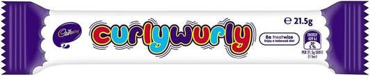 Cadbury Curly Wurly British Chocolate Bar 21.5g x 10 Bar