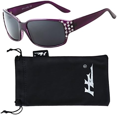 Polarized Sunglasses for Women - Premium Fashion Sunglasses - HZ Series Diamante Womens Designer Sunglasses