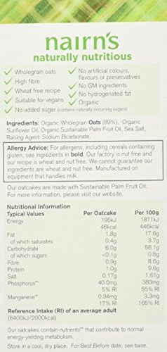 Nairn's Organic Oat Cakes 250g