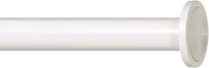 Ivilon Tension Curtain Rod - Spring Tension Rod for Windows or Shower, 54 to 90 Inch. Ivory